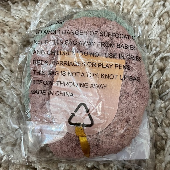 ANTHROPOLOGIE Beauty Spa Hair Scrunchie Set NEW NWT ANTHRO Pink Green Microfiber - Picture 2 of 3